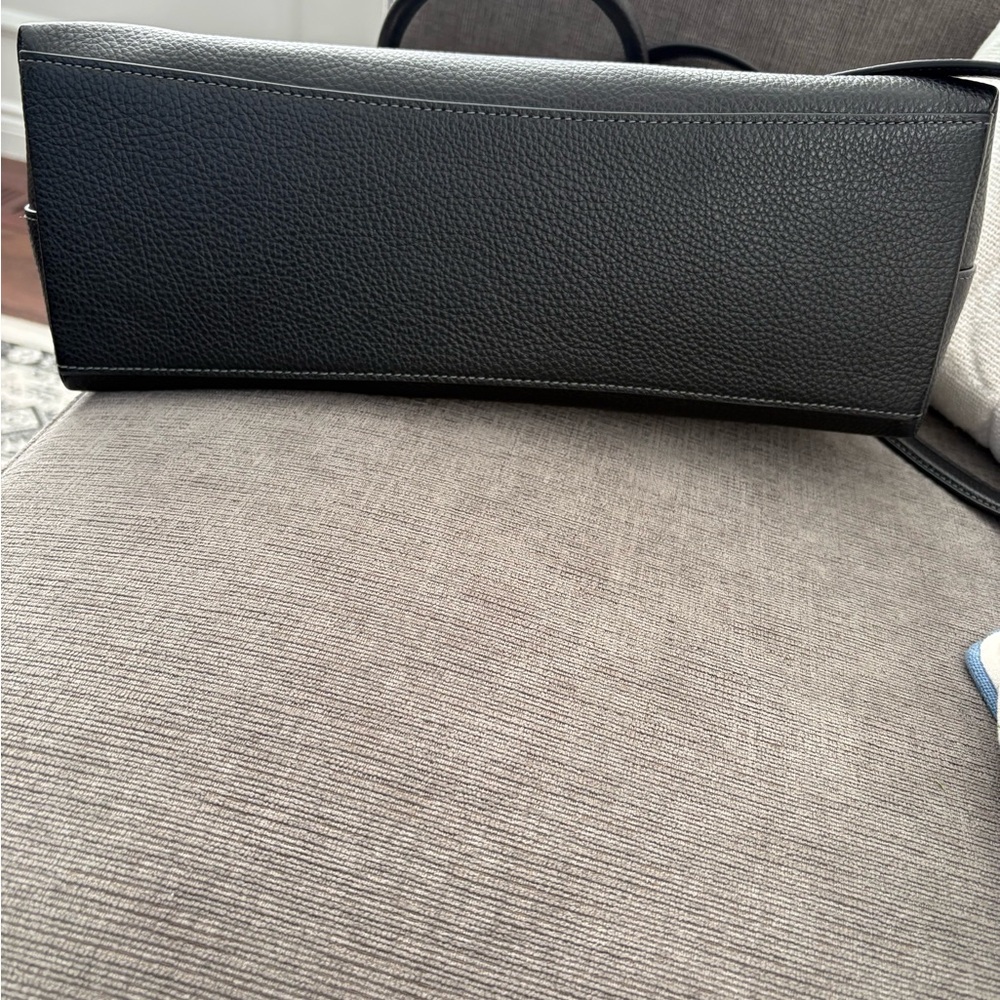 Georgia Black Satchel with Gold Accents - Picture 11 of 11